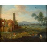 STYLE OF FRANZ DE PAULA FERG (AUSTRIAN, 1689-1740) Capriccio landscapes with ruins and figures, a