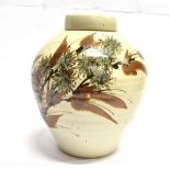 DAVID EELES (1933-2015) SHEPHERD WELL POTTERY: a large studio pottery lidded vase of ovoid