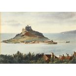 HARRY FRIER (BRITISH, 1849-1921) St. Michael's Mount, watercolour, indistinctly signed and dated '