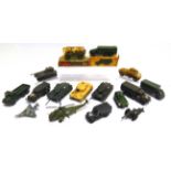 SIXTEEN ASSORTED DIECAST MODEL MILITARY VEHICLES by Solido (7); Dinky (8); and others, variable