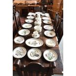 AN EXTENSIVE COLLECTION OF PORTMEIRION 'BOTANIC GARDEN' DINNER WARE including eight dinner plates,