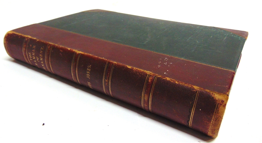 [ART] Jones, Owen. The Grammar of Ornament, Quaritch, London, 1868, half leather, all edges gilt,