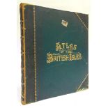 [ATLAS] New Large Scale Ordnance Atlas of the British Isles, Bacon, London, no date, half leather