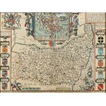 [MAP]. SUFFOLK Speed, John (1552-1629), 'Suffolke', engraved map, sold by George Hu[m]ble, hand-
