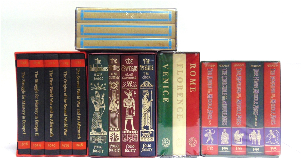 [MISCELLANEOUS]. FOLIO SOCIETY Twenty assorted volumes, arranged into five sets, each with slip-