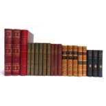 [MISCELLANEOUS]. BINDINGS Nine assorted works in twenty volumes, all with French text, full (2),