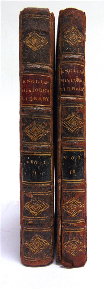 [HISTORY] Nicolson, William. The English Historical Library: or, A Short View and Character of