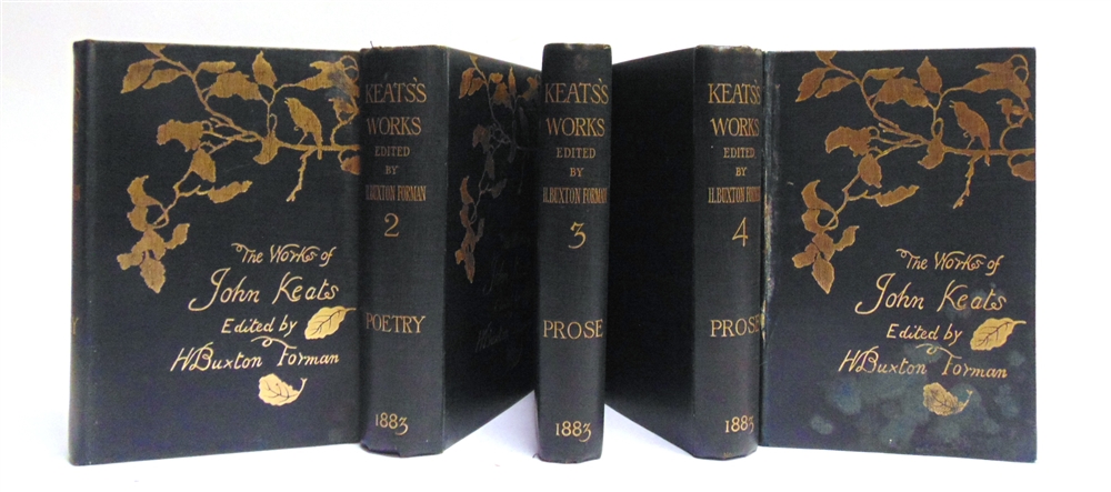 [CLASSIC LITERATURE] Keats, John. The Poetical Works and Other Writings, edited by Harry Buxton - Image 2 of 2
