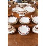 AN EXTENSIVE COLLECTION OF VICTORIAN ROYAL CROWN DERBY DINNERWARE decorated in the Imari palette,