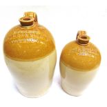BREWERIANA - TWO STONEWARE BOTTLES OF WEST COUNTRY INTEREST comprising one impressed 'E COLEBY /