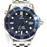 AN OMEGA SEAMASTER 300M STAINLESS STEEL BRACELET WATCH calibre 1538 quartz movement, watch number