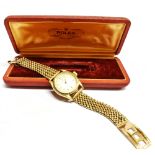 A ROLEX OYSTER SPEEDKING PRECISION YELLOW GOLD WRISTWATCH model number 6021, serial number 840254 (