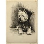 AFTER CECIL ALDIN (1870-1935) 'Who Said Rats?'', limited edition 103/150 etching, signed and