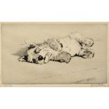 AFTER CECIL ALDIN (1870-1935) 'After Dinner', limited edition 136/150 etching, signed and numbered