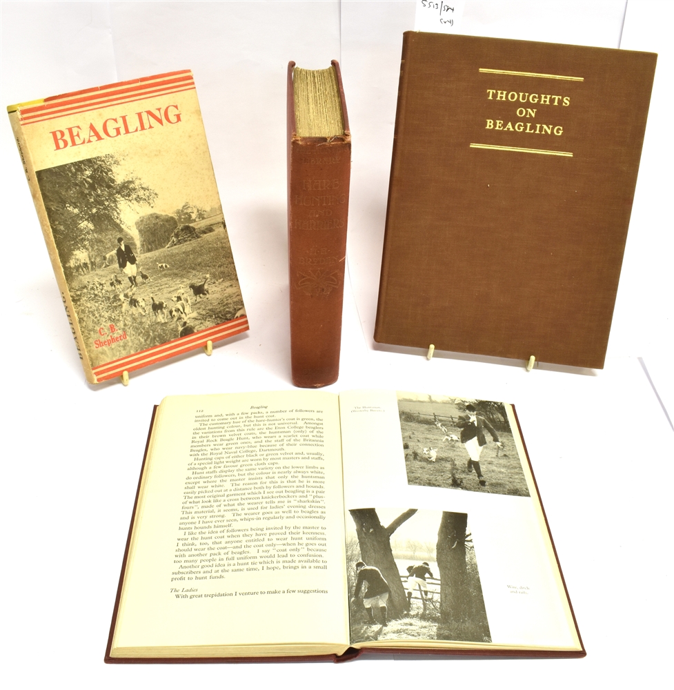 [HARE HUNTING & BEAGLING] Peter Wood, 'Thoughts on Beagling', illustrated by T. Ivester Lloyd, 1938,