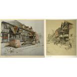 AFTER CECIL ALDIN 'Old English Inn' Series, - 'The Talbot Inn, Chaddesley Corbett' and 'The George
