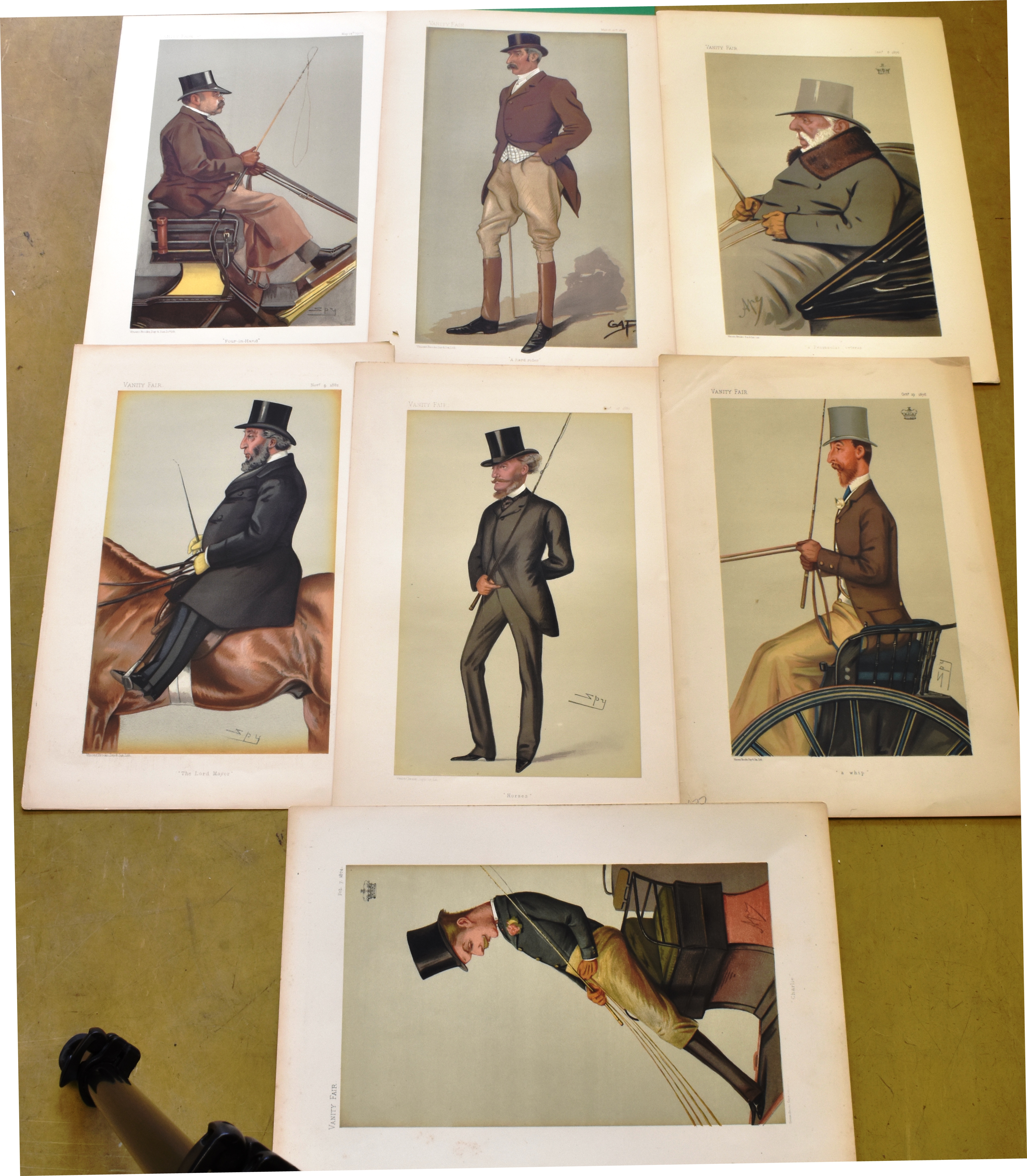 VANITY FAIR - CARRIAGE DROVERS/HORSEMAN Four-in-hand, May 14 1903, 39.5 x 26.5cm; A hand rider, - Image 2 of 2