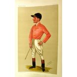 VANITY FAIR - JOCKEYS James Woodburn, June 21 1890, 39.5 x 27cm; Frank Wootton, supplement, 40 x