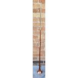 A COPPER AND NICKEL COACHING HORN 119cm long