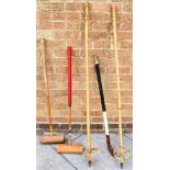 A VINTAGE ''SLAZENGER' NO. 21 INTERNATIONAL IMPERIAL DRIVER' HOCKEY STICK A 'Harrod's Ltd',