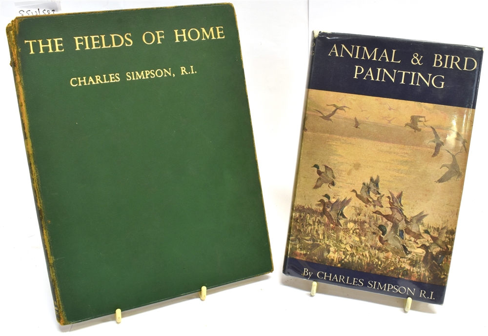 [WILDLIFE ART] Charles Simpson, R.I.' The Fields of Home, A Book of English Field and Hedgerow,