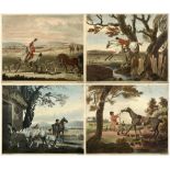 AFTER C. LORAINE SMITH A set of eight titled, coloured hunting engravings, 23.5 x 25cm (8)