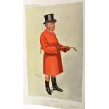 VANITY FAIR - FOX HUNTERS Worksop Manor (Sir John Robinson), supplement, 40 x 26.5cm; A very old