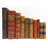[MISCELLANEOUS]. BINDINGS Nine assorted works in ten volumes, including Buckland, Frank. Natural
