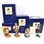 FOUR GREENWICH WORKSHOP COLLECTION PORCELAIN FIGURINES BY JAMES CHRISTENSEN comprising 'Jack Be