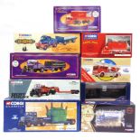 NINE CORGI CLASSICS DIECAST MODEL VEHICLES each mint or near mint (lacking loose or self-fit parts),