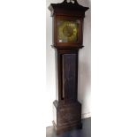 A GEORGE III OAK CASED LONGCASE CLOCK with 30 hour movement, the brass dial with chapter ring signed