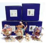 FOUR GREENWICH WORKSHOP COLLECTION PORCELAIN FIGURINES BY JAMES CHRISTENSEN comprising 'Tweedledum';