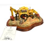 A LARGE LIMITED EDITION BORDER FINE ARTS JCB GROUP 'TEA BREAK' number 292/950, with certificate