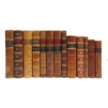 [MISCELLANEOUS]. BINDINGS Eleven assorted works, in thirteen volumes, including Scott, Walter. The