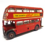 A VARNEY TRANSPORT REPLICAS WHITE METAL A.E.C. RT BUS 'LONDON TRANSPORT' 17.5cm long, unboxed.