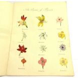 A 19TH CENTURY STUDENT BOOK the second leaf inscribed 'B. Wallis' within a decorative border,