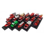 THIRTY-SEVEN PART-WORK DIECAST MODEL FIRE SERVICE VEHICLES of French (20); Belgian (8); and