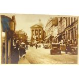 POSTCARDS - CORNWALL Approximately forty-two cards, comprising real photographic views of Market Jew