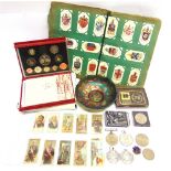 ASSORTED COLLECTABLES comprising a United Kingdom Deluxe Proof Coin Set, 1997, in case of issue; a