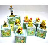 A COLLECTION OF EIGHT BOXED ROYAL DOULTON WINNIE THE POOH FIGURES: WP1 'Winnie the Pooh and the