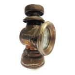 A LUCAS NO.F141 KING'S OWN BRASS SIDE LIGHT 21.5cm high.