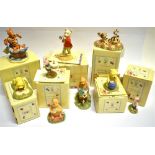 A COLLECTION OF SIX BOXED ROYAL DOULTON WINNIE THE POOH FIGURES: WP43 'Sometimes Autumn Tickles Your