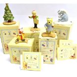A COLLECTION OF FIVE BOXED CHRISTMAS RELATED ROYAL DOULTON WINNIE THE POOH FIGURES: WP42 'The Most