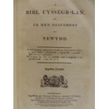 [RELIGION & THEOLOGY] Y Bibl Cyssegr-Lan, sef yr Hen Destament a'r Newydd, Eyre & Strahan, London,