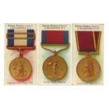 CIGARETTE CARDS - TADDY 'British Medals & Ribbons', 1912 (9/50); 'British Medals & Decorations (