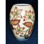A MOORCROFT POTTERY VASE decorated in the 'Serviceberry' pattern, signed to the base by Rachel