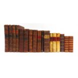 [MISCELLANEOUS]. FRENCH BINDINGS Ten works, in eighteen volumes, all with French text, including