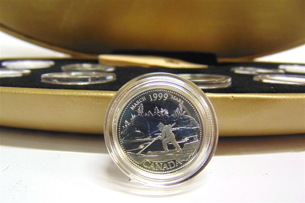 CANADA - MILLENNIUM MILLENAIRE STERLING SILVER PROOF SET, 1999 comprising twelve coins (each 92.5% - Image 2 of 2