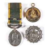 AN EFFICIENCY MEDAL TO PRIVATE L. BROWN, EAST INDIAN RAILWAY REGIMENT, AUXILIARY FORCE INDIA