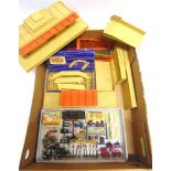 [OO GAUGE]. ASSORTED HORNBY DUBLO & OTHER LINESIDE ACCESSORIES including a station; girder bridge;